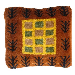 Pasargad DC Fine Hand Knotted Persian Gabbeh Pillow For Sale