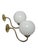 The wall lamp was produced in Poland in the 1950s. It is preserved in good condition. Up to 250V (Europe/UK Standard).The...