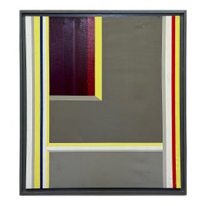 Overscale Hard-Edge Abstracrt Painting After Ilya Bolotowsky, Signed Whiniak