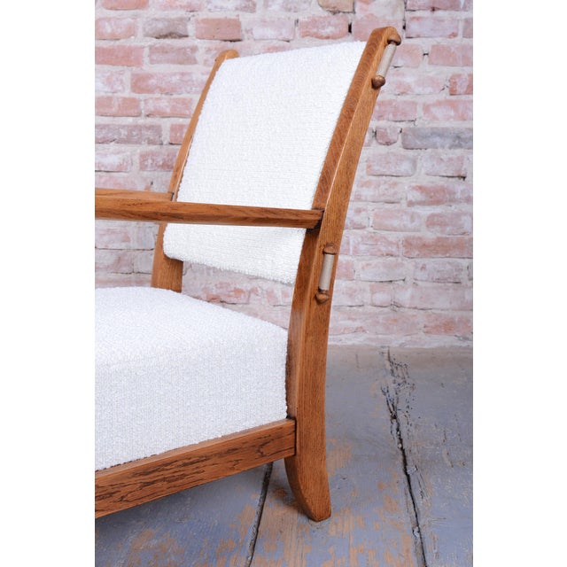 1930s Czech Art Deco Seating Set in Oak attributed to Krásná Jizba, 1930s, Set of 3 For Sale - Image 5 of 18