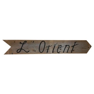 l'Orient Sign St Barts Souvenir For Sale