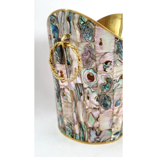 Ice Bucket Abalone Shell Wolmar Emilia Castillo Style 1950s For Sale - Image 9 of 10