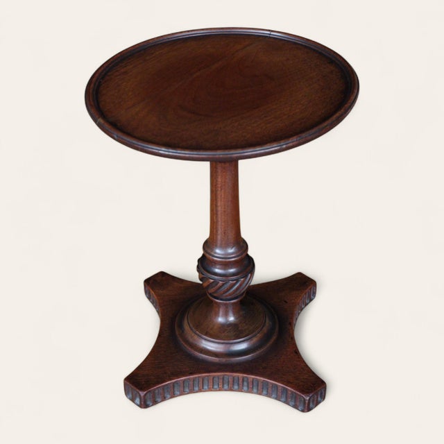 Early 19th Century English Mahogany Table-Top Stands, Near Pair For Sale - Image 9 of 9