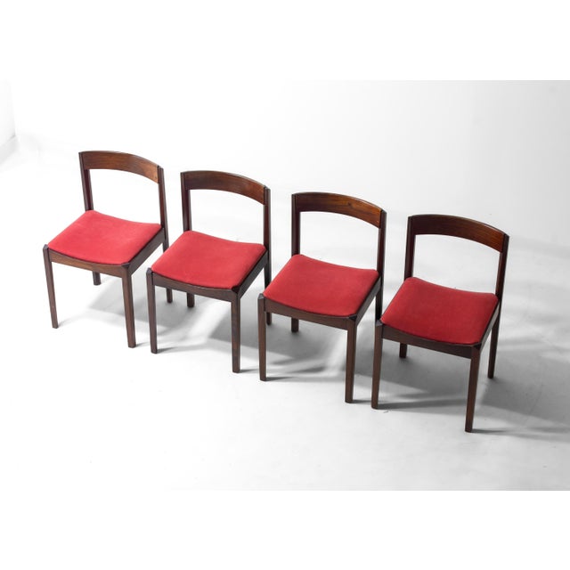 Dining Chairs in Rosewood by Dino Cavalli, 1970s, Set of 4 For Sale - Image 11 of 11