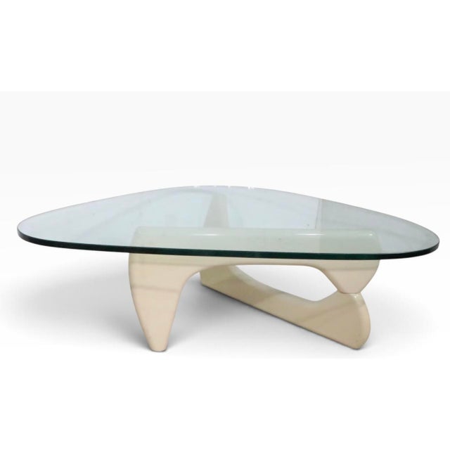 Cream Mid Century Noguchi Style Coffee Table For Sale - Image 8 of 16