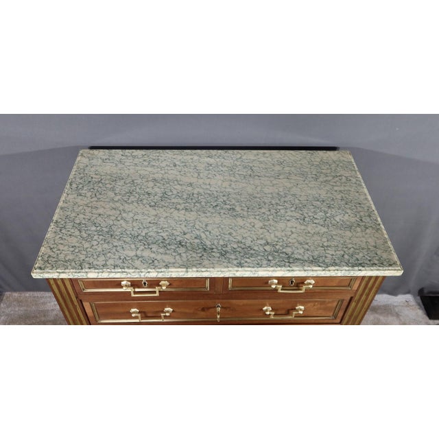 Louis XVI Style Mahogany Chiffonnière Commode For Sale - Image 5 of 18