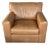 Camel Leather Axis Swivel Chair For Sale