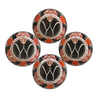 1898 Antique Dutch Coronation Plates - Set of 4 For Sale