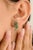 Tsavorite Double Flower Modern Earrings for Her in 14k Solid Gold- 2 Pieces For Sale - Image 4 of 10