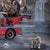 To the Rescue by Marcin Owczarek | Photography of animals on a fire truck in a surreal landscape For Sale - Image 4 of 5