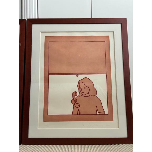 Contemporary 1980s Pair of Ida Applebroog Signed Lithographs For Sale - Image 3 of 12