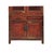 Vintage Brown Oriental Open Bars Doors Display Curio Cabinet Bookcase For Sale In San Francisco - Image 6 of 9