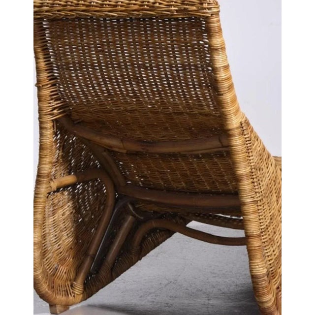 Karl Malmvall for IKEA ‘Karlskrona’ Lounger, 1990s – Wicker & Rattan Designed by Karl Malmvall for IKEA in the 1990s