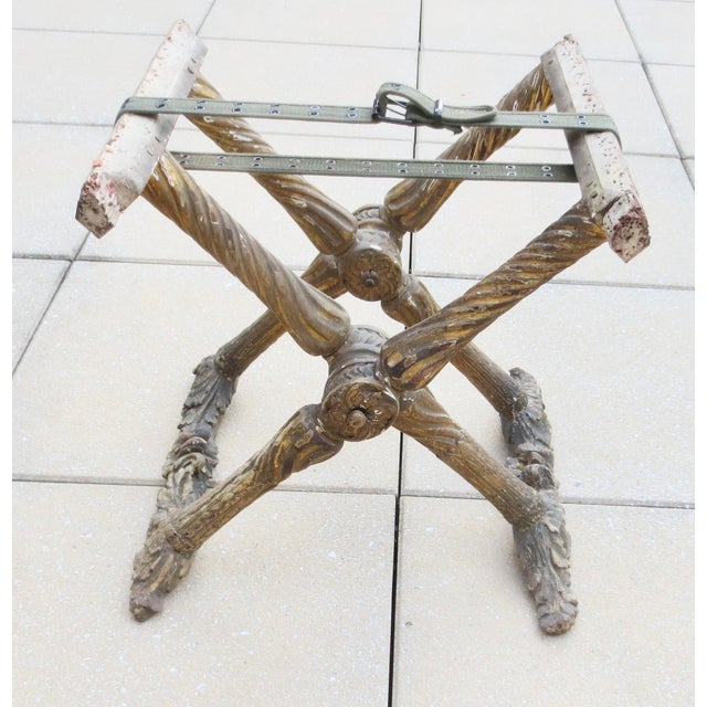 18th Century French X Folding Stool Frame For Sale - Image 15 of 17