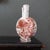 Ceramic Porcelain Double Moon Flask Vase With Red Hand Painted Country Scene For Sale - Image 7 of 18