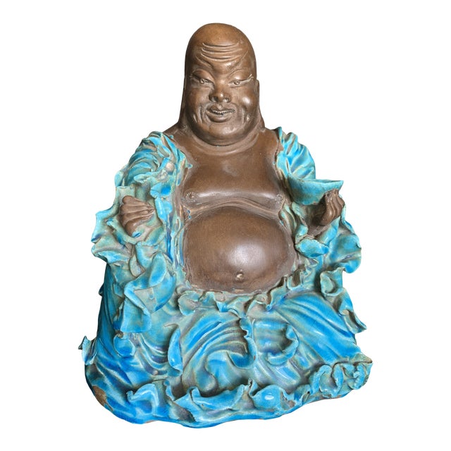 1950s Vintage Aldo Londi For Bitossi Laughing Buddha With Rimini
