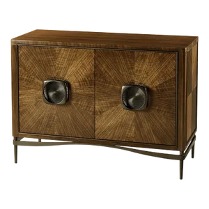 French Modern Walnut Cabinet