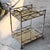 1980s Bespoke Gilt Faux Bamboo Bar Cart Style of Maison Bagues - Newly Painted For Sale - Image 13 of 17