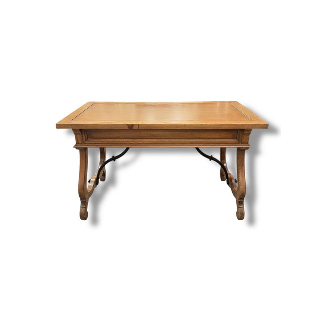 Vintage Wood Desk For Sale - Image 4 of 7