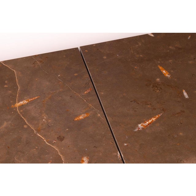 Silvestrin Coffee Table in Jurassic Fossil Stone by Nerinea For Sale - Image 6 of 7