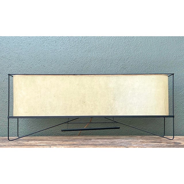 Vintage MCM Long Parchment Table Lamp For Sale - Image 12 of 12