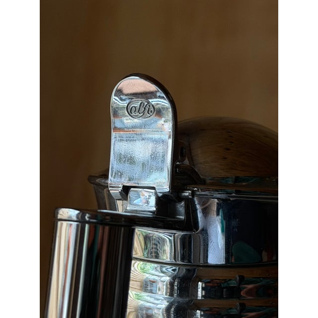 Vintage German Vacuum Jug in Ribbed Stainless Steel, 1980s For Sale - Image 9 of 16