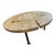 Rustic Whitewashed Wood and Brass Cocktail Table For Sale