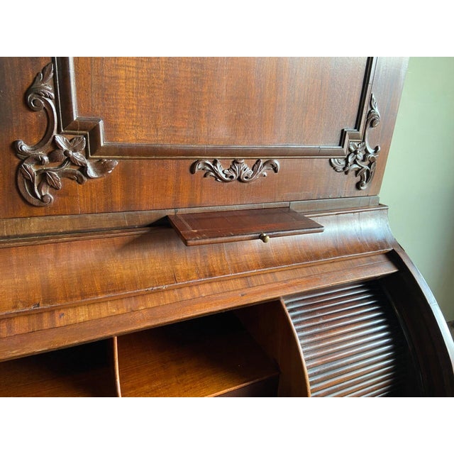 Antique Mahogany Empire Top Desk For Sale - Image 6 of 12