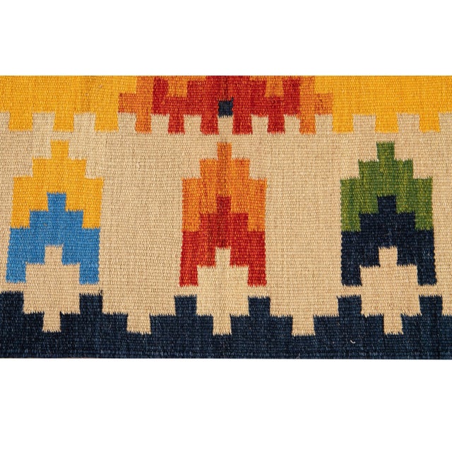 Ivory 21st Century Modern Kilim Rug 5 '6'' X 8' 2'' For Sale - Image 8 of 13