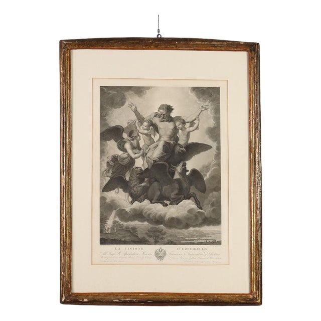 Paolo Caronni, Vision of Ezekiel, Etching For Sale