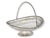 19th Century Antique Silverplate Basket With Heraldic Family Crest For Sale - Image 5 of 9