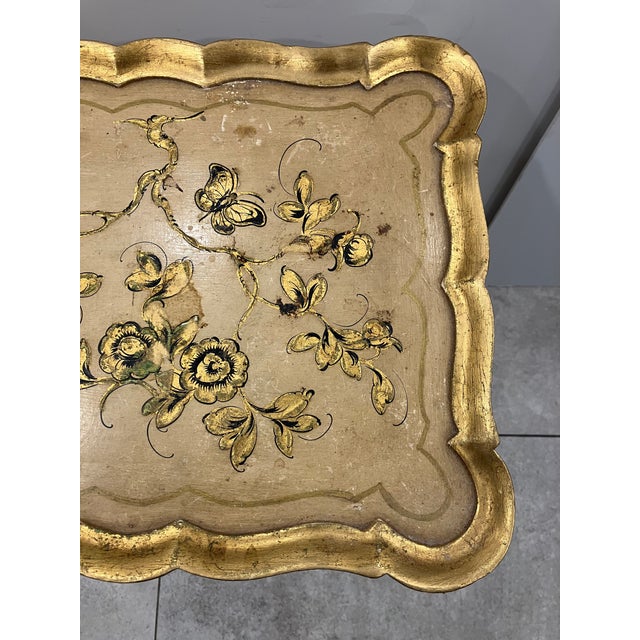 Wood 1990s Petite Florentine Table For Sale - Image 7 of 7