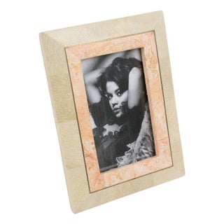 Maitland Smith Tessellated Marble, Travertine and Stone Picture Frame circa 1980 For Sale