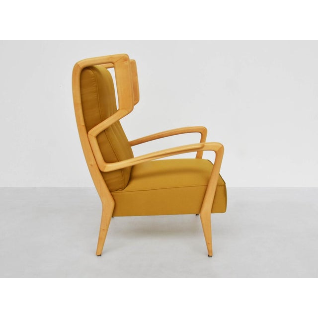 Armchairs in Satin by Orlando Orlandi, 1951, Set of 2 For Sale - Image 4 of 12