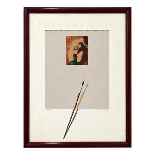 Dario Alves, Paint It Yourself, Hors Commerce, 1980s, Wood & Paper For Sale