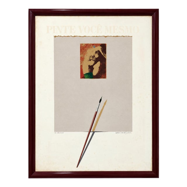 Dario Alves, Paint It Yourself, Hors Commerce, 1980s, Wood & Paper For Sale