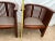 Wood Rare Set of Stickley Lounge Chairs Spindle Barrel Back Solid Cherry, Leather 1a For Sale - Image 7 of 12