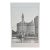 Chicago Wrigley Building Black and White Illustration Print by Albert Richardson Vintage 70's For Sale