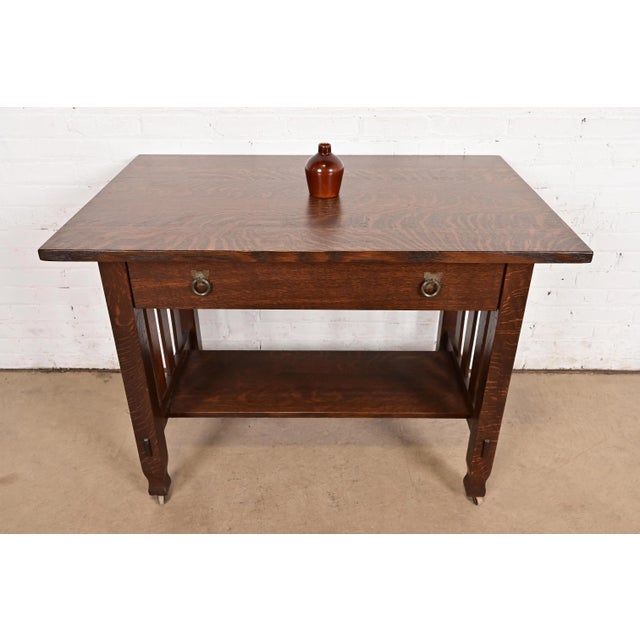 Roycroft Pottery Antique Arts & Crafts Glazed Ceramic Jug, Circa 1920s For Sale - Image 11 of 12