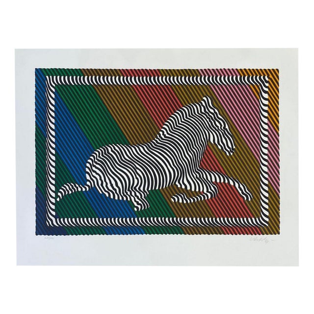 Victor Vasarely, Zebra 3, 20th Century, Lithograph For Sale