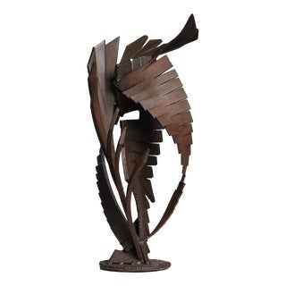 CH, Abstract Constructivist Iron Sculpture, 1960s, Iron For Sale