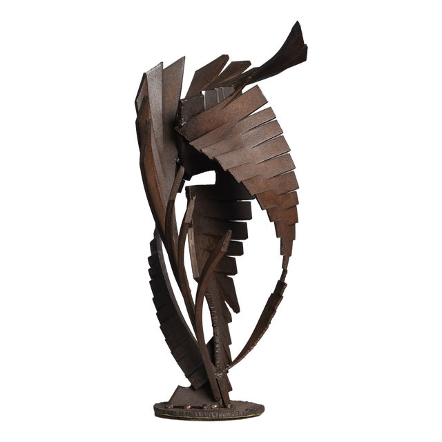CH, Abstract Constructivist Iron Sculpture, 1960s, Iron For Sale
