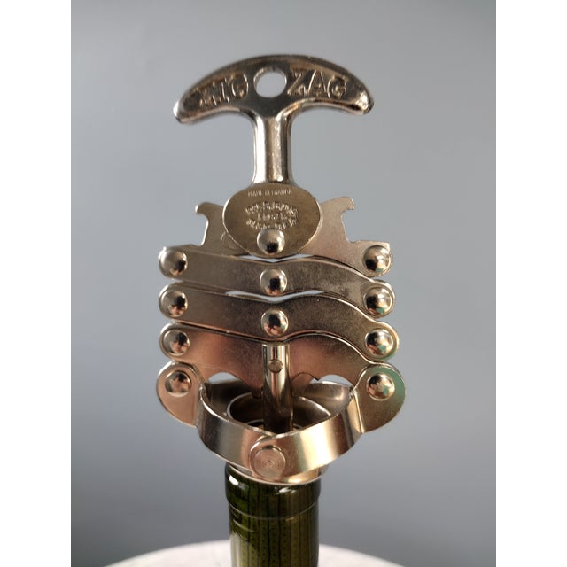 Silver Late 20th Century Zig Zag French Corkscrew Designed by Jules Bart in 1919 For Sale - Image 8 of 12