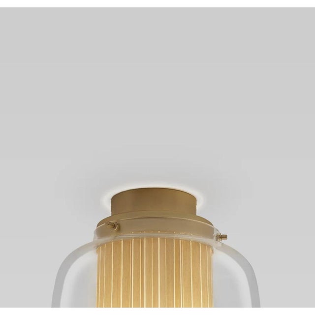 Contemporary Manila C Pe Golden Matte-Beige Celling Lamp by Sebastian Herkner for Parachilna For Sale - Image 3 of 11