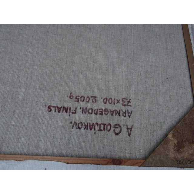 Albert Goltjakov, Armageddon Finale, 2005, Oil on Canvas For Sale - Image 9 of 10