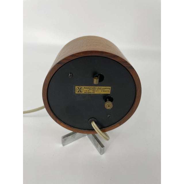 Iconic Howard Miller desk clock designed by Arthur Umanoff for George Nelson & Assoc. The clock features a circular...