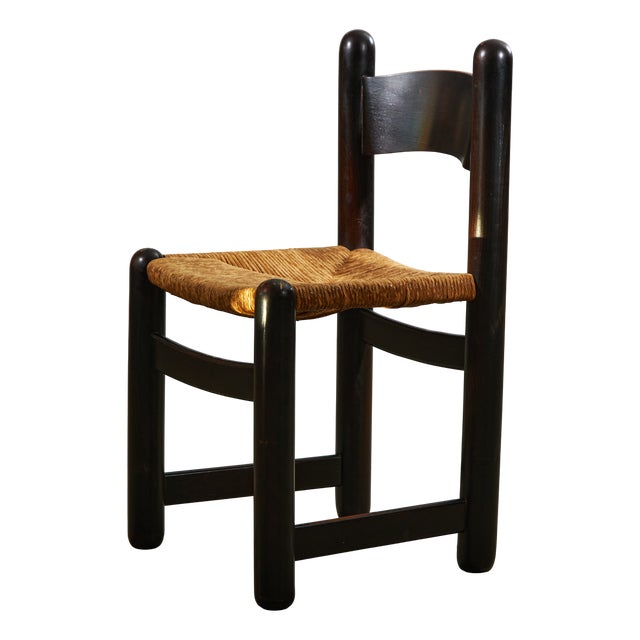 Rustic Brown Wicker Chair For Sale