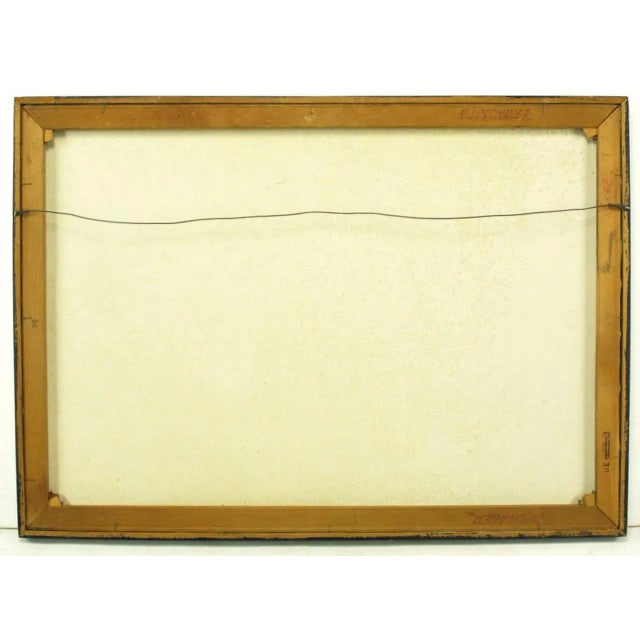 Wood Robert J. Cronauer Expressionist Nude Painting For Sale - Image 7 of 8