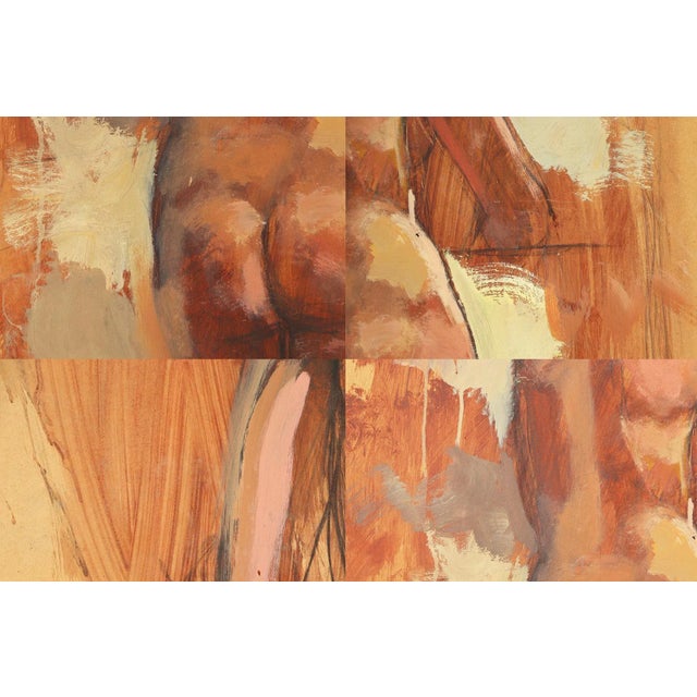 Early 20th Century Toulouse-Lautrec Style Double Sided Nude Oil on Board, Impressionist, French For Sale - Image 5 of 12