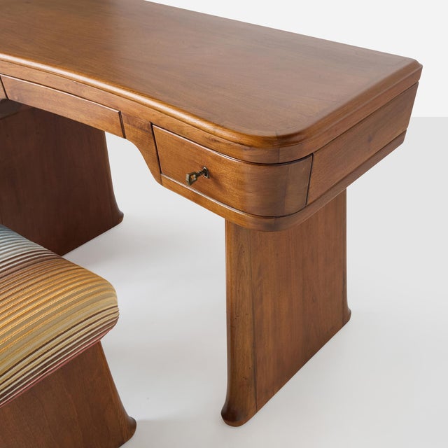 Desk-Dressing Table and Stool by Vittorio Valabrega - Set of 2 For Sale - Image 11 of 11